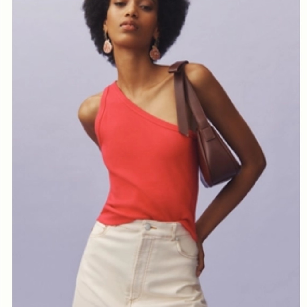 Anthropologie-Pilcro XL NWT One-Shoulder Top